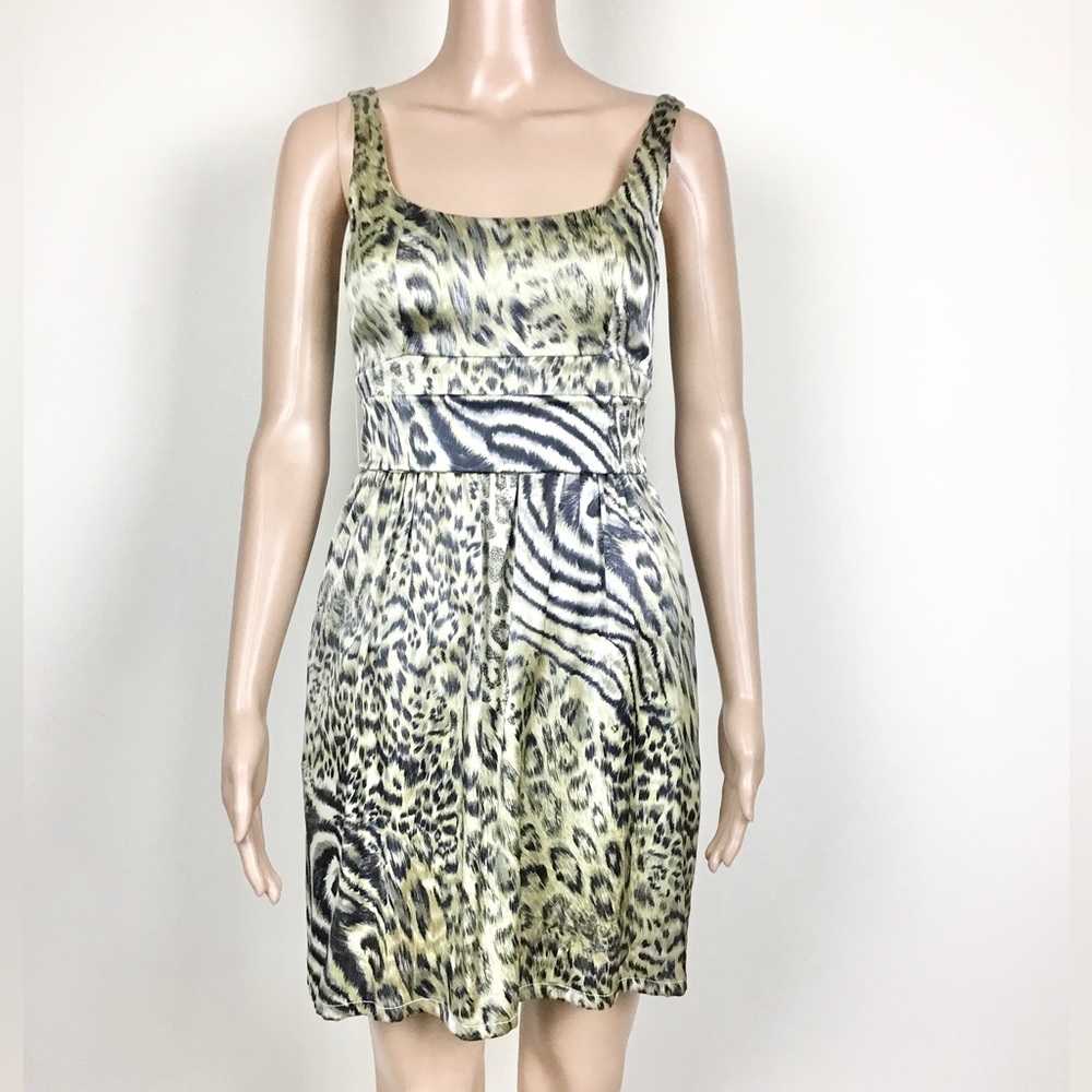 Marciano Animal Print Silk Dress Size XS